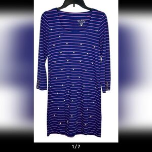 Lilly Pulitzer Blue and‎ Pink Striped Dress